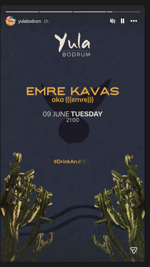Emre Kavas (aka emre) Etkinlik afişi