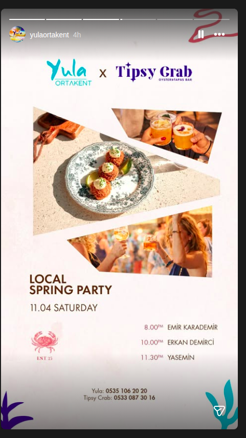 Erkan Demirci — Local Spring Party Event-Poster