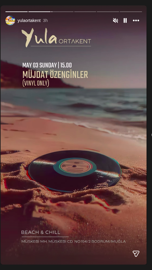 Müjdat Özenginler — Beach & Chill Etkinlik afişi