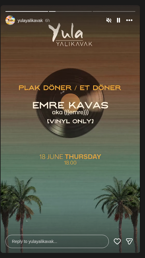 Emre Kavas — Plak Döner Etkinlik afişi