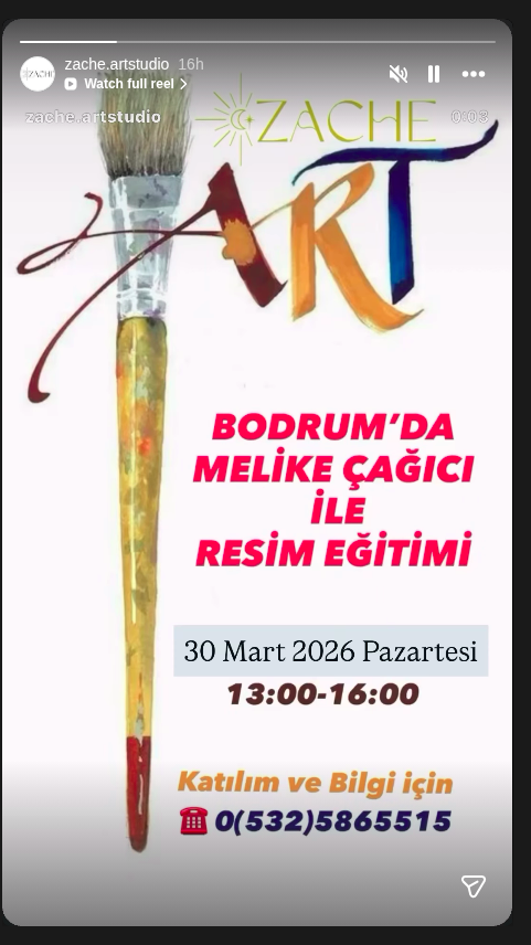 Melike Çağici ile Resim Eğitimi Etkinlik afişi