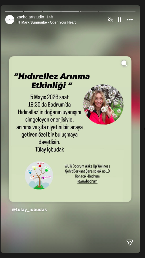 Tülay İçbudak — Hıdırellez Arınma Etkinliği Etkinlik afişi