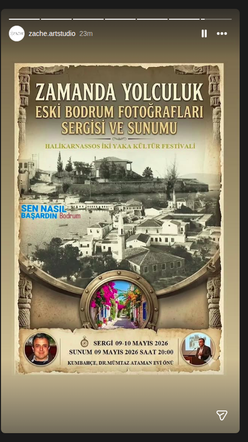 Zamanda Yolculuk — Eski Bodrum Fotoğrafları Sunumu Etkinlik afişi