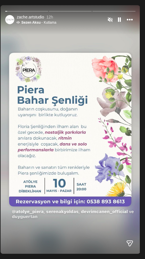 Piera Bahar Şenliği Etkinlik afişi