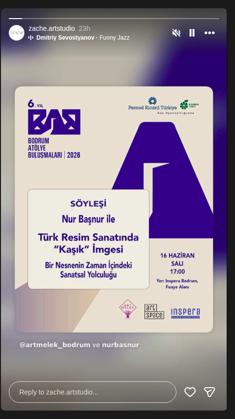 Das Bild der "Löffel" in der türkischen Malerei — Nur Başnur Event-Poster