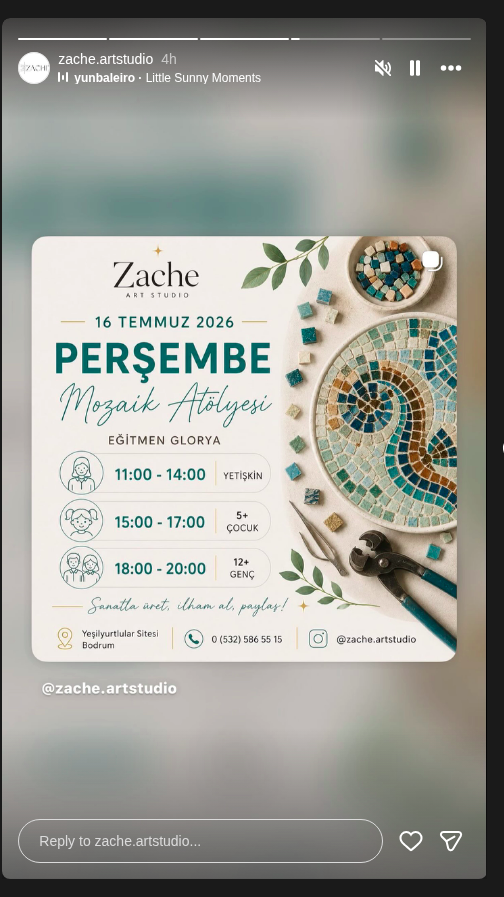 Glorya ile Mozaik Atölyesi — Zache Artstudio