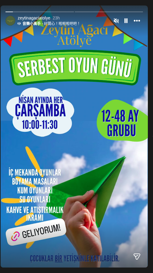 Serbest Oyun Günü Etkinlik afişi