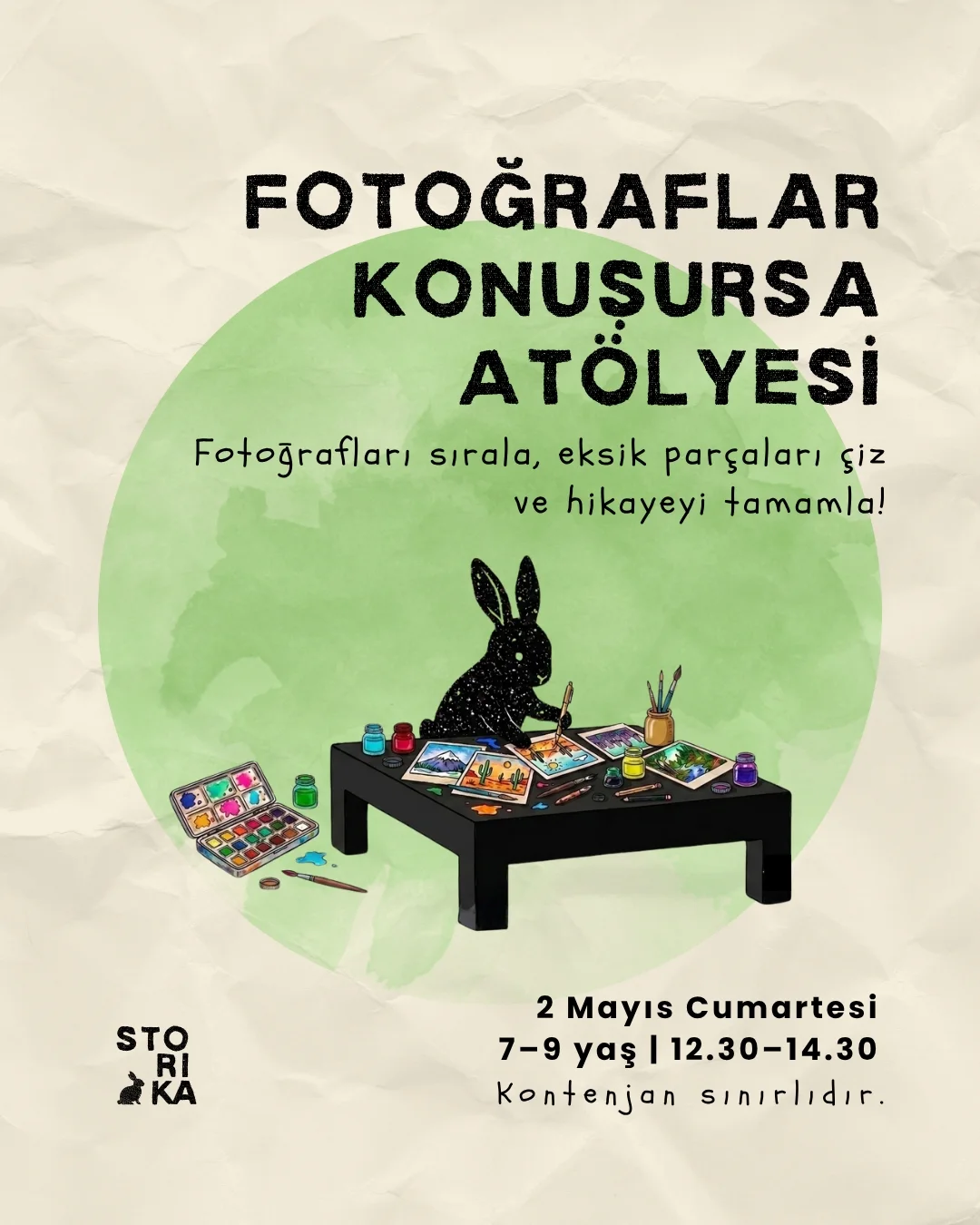 Fotoğraflar Konuşursa Atölyesi Etkinlik afişi