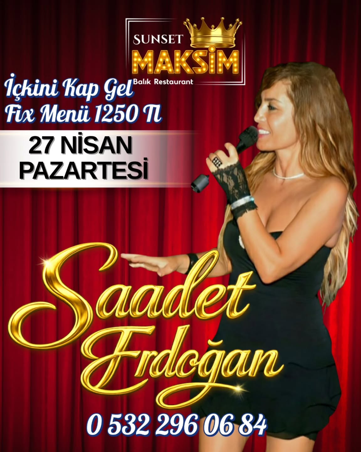 Saadet Erdoğan Konseri Etkinlik afişi