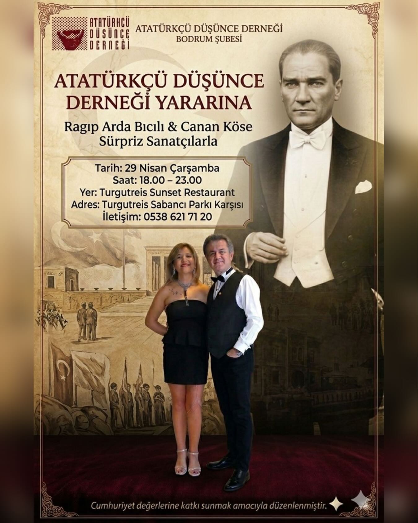 Bağış Gecesi — Ragıp Arda Bıcılı & Canan Köse Etkinlik afişi