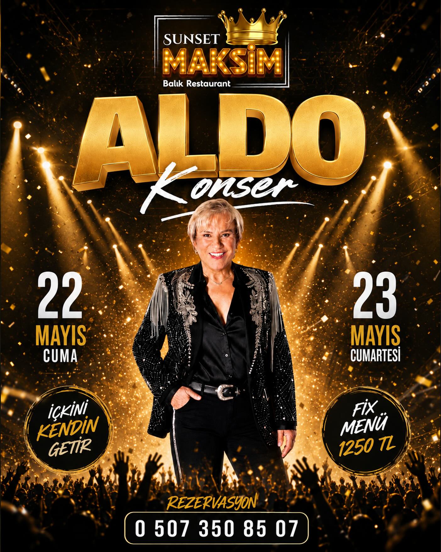 Aldo Konser Etkinlik afişi