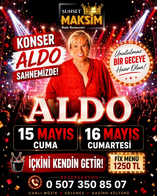 Aldo Konseri Etkinlik afişi