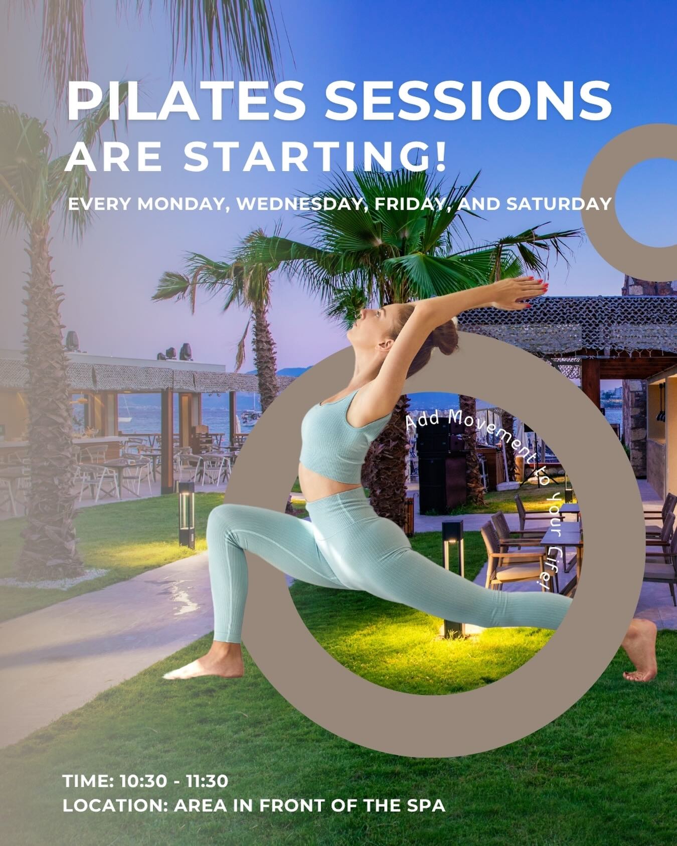 Pilates Seansları Etkinlik afişi