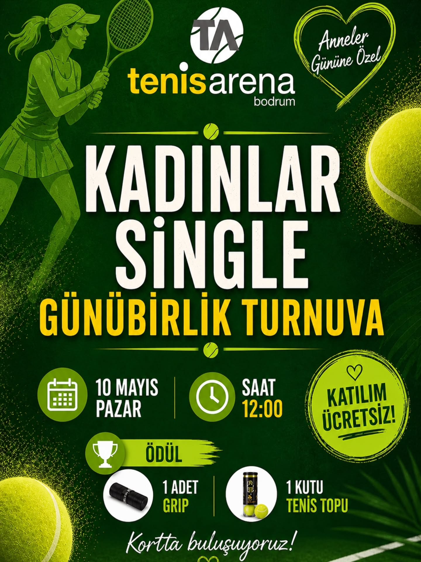 Kadınlar Single Günübirlik Turnuva Etkinlik afişi