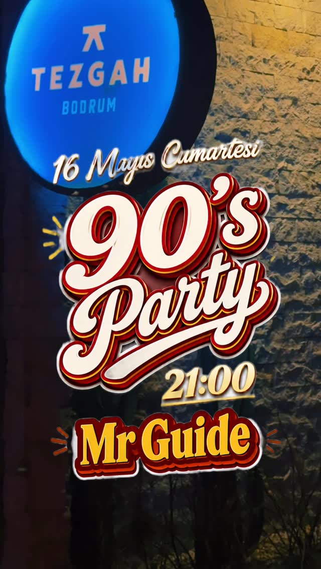 Mr Guide 	60'lar Partisi Etkinlik afişi