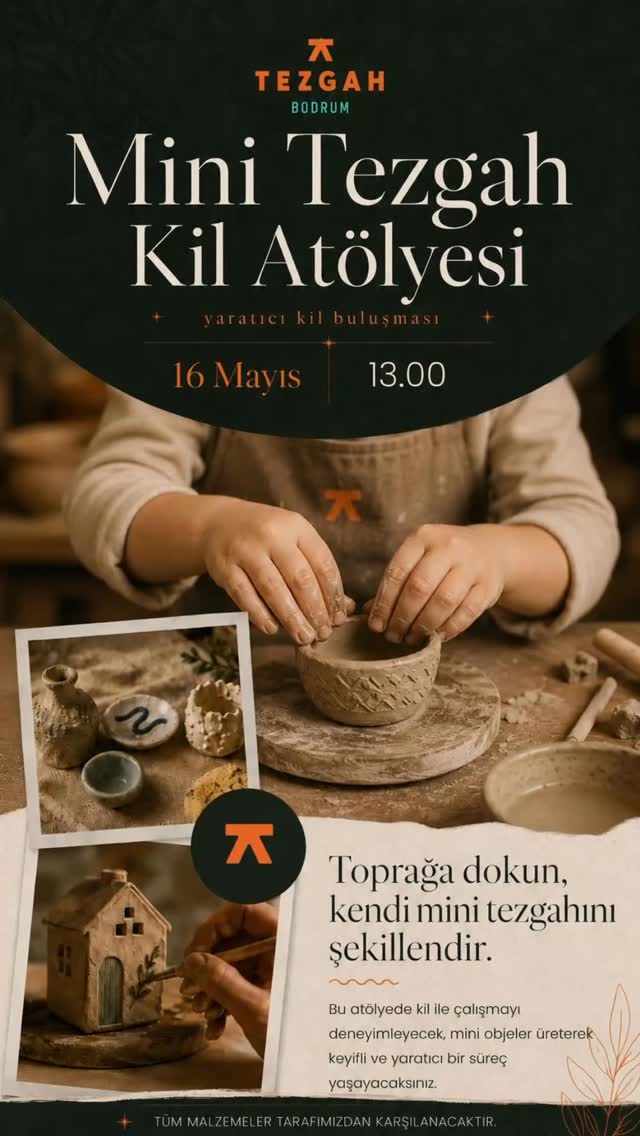 Mini Tezgah Kil Atölyesi Etkinlik afişi
