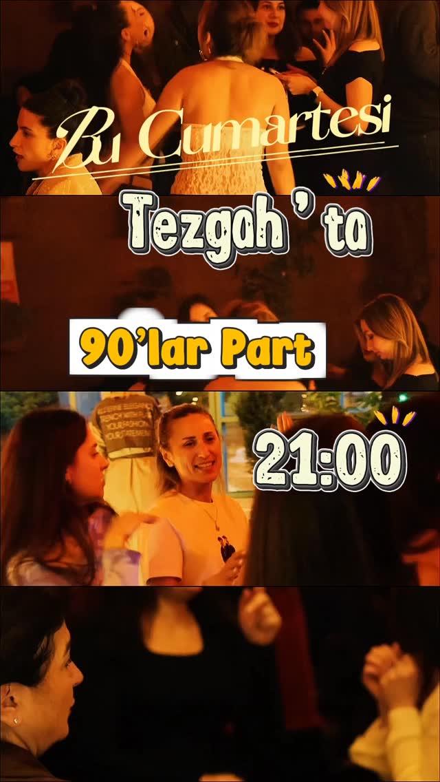 90’lar Partisi — Tezgah Bodrum Etkinlik afişi