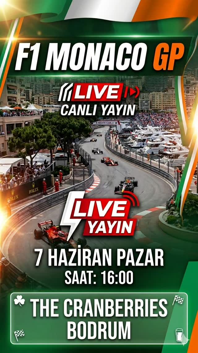 F1 Monaco GP — Canlı Yayın Etkinlik afişi