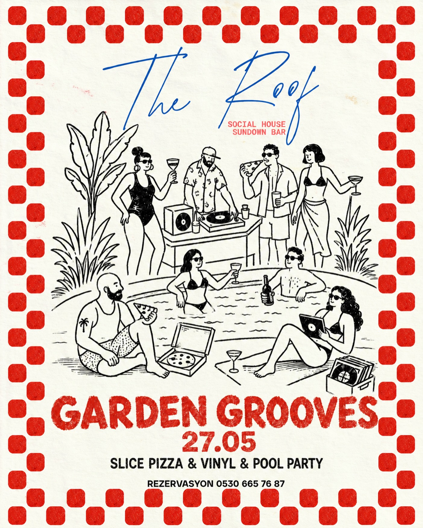 Garden Grooves — Slice Pizza & Vinyl Etkinlik afişi