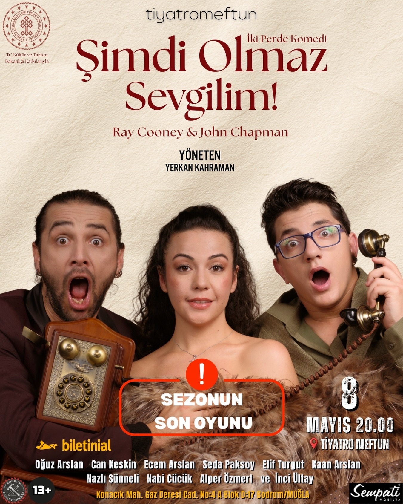 Şimdi Olmaz Sevgilim Etkinlik afişi