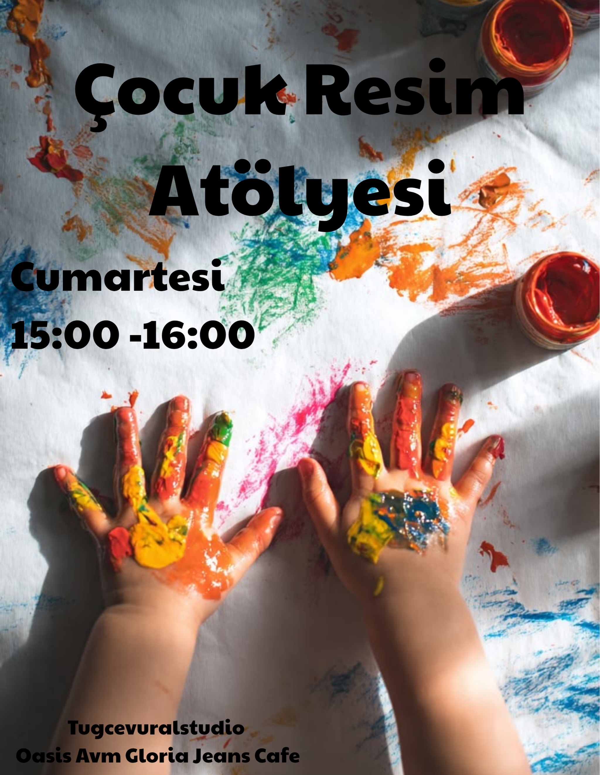 Çocuk Resim Atölyesi — Tuğçe Vural Studio Etkinlik afişi