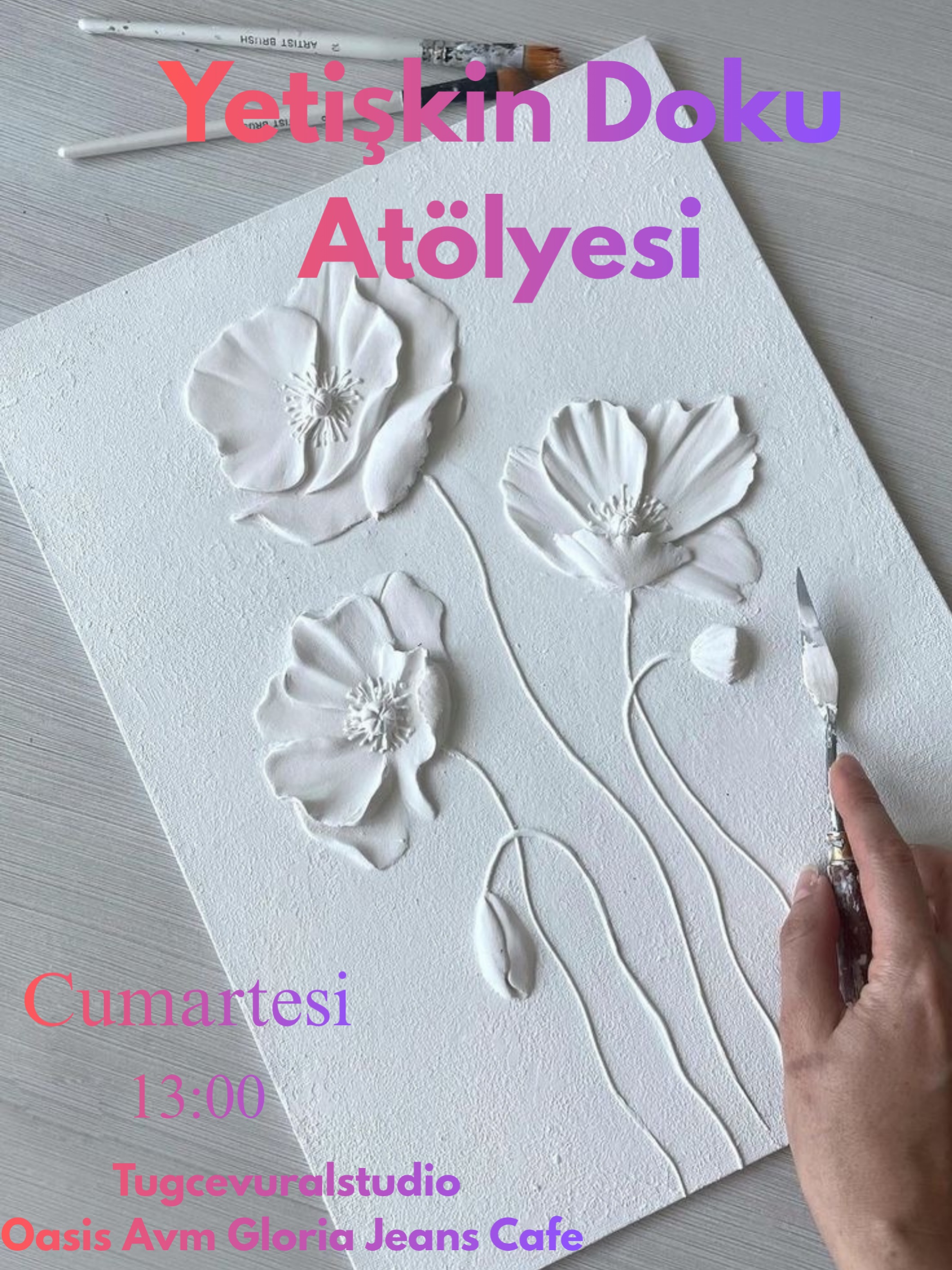 Yetişkin Doku Atölyesi — Tuğçe Vural Studio Etkinlik afişi