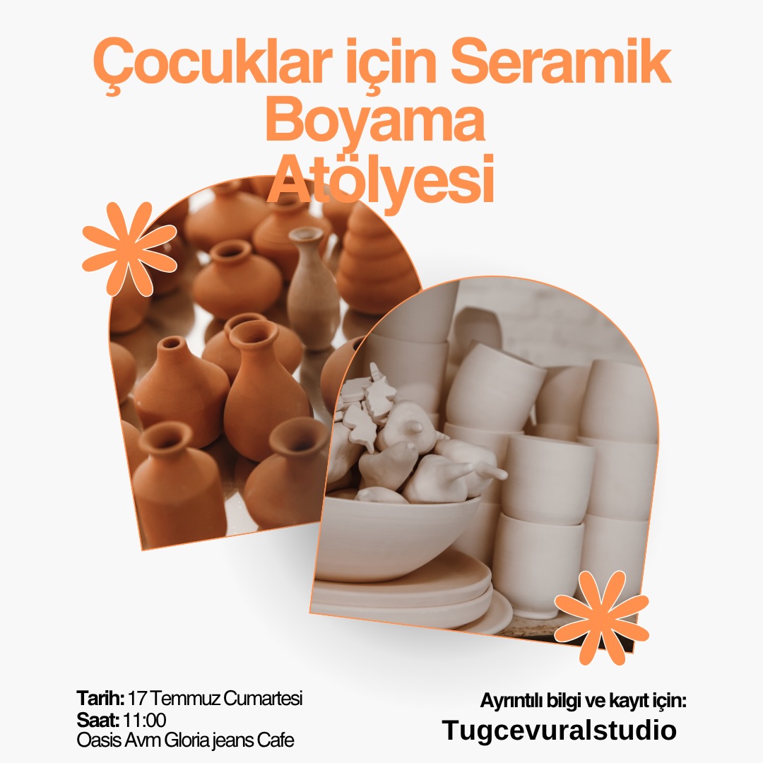 Çocuklar İçin Seramik Boyama Atölyesi