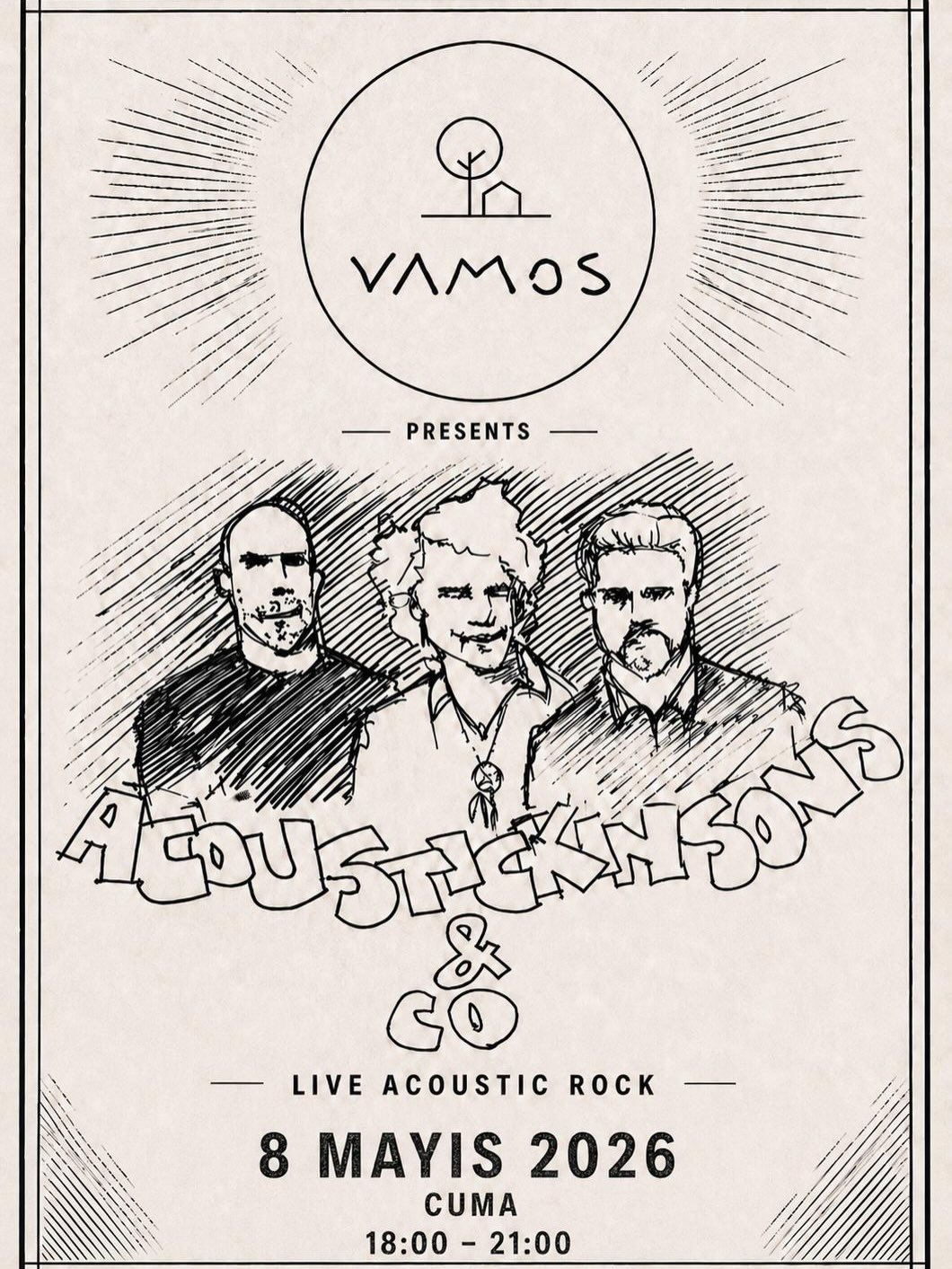 Acousticknsons — Akustik Rock Etkinlik afişi