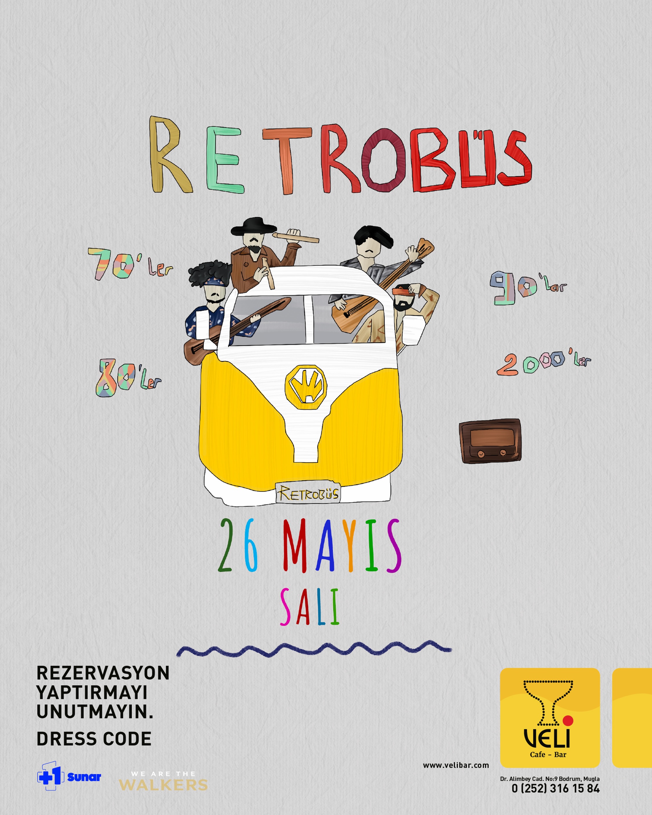Retrobüs Etkinlik afişi