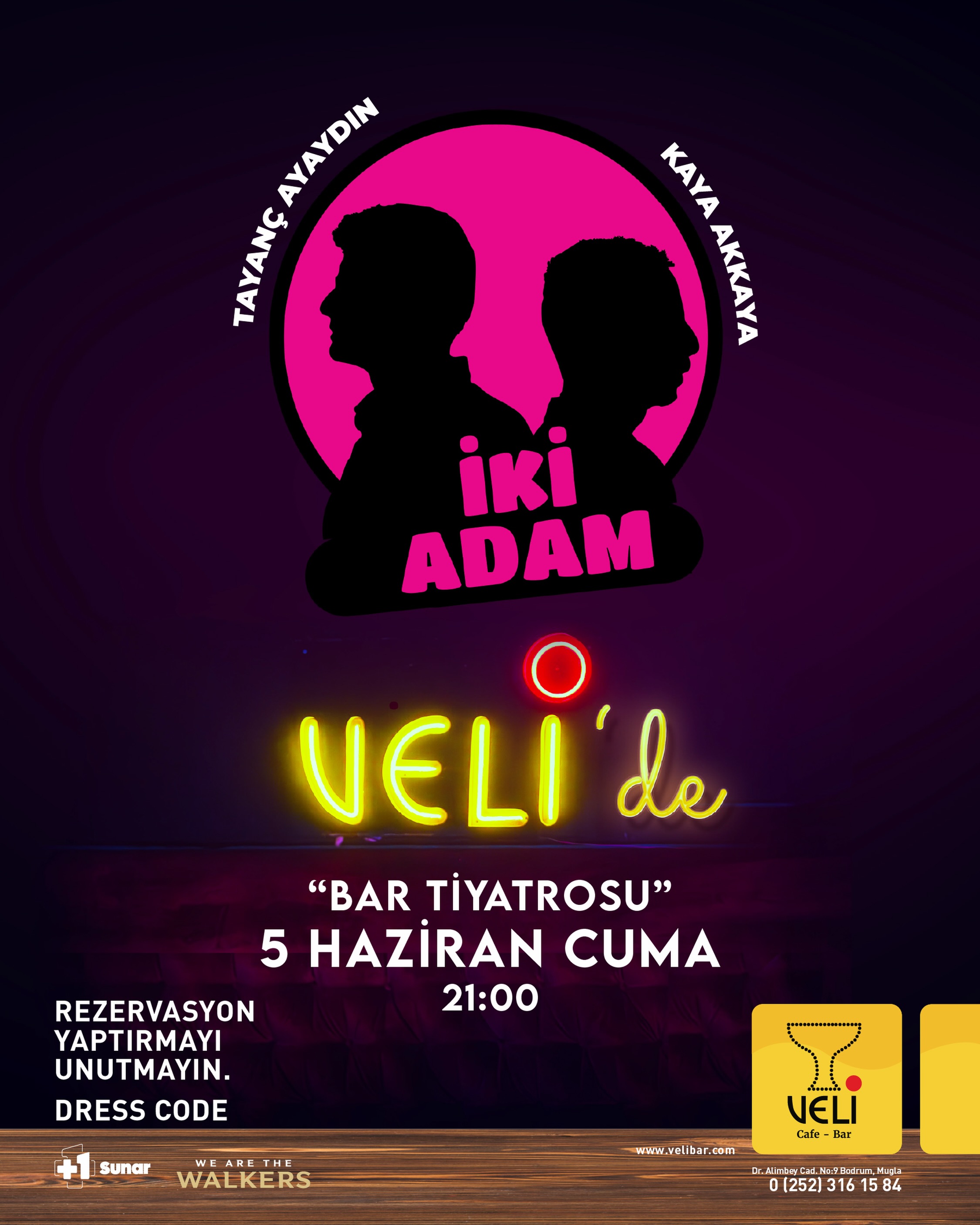 2 Adam — Kaya Akkaya & Tayanç Ayaydın Etkinlik afişi