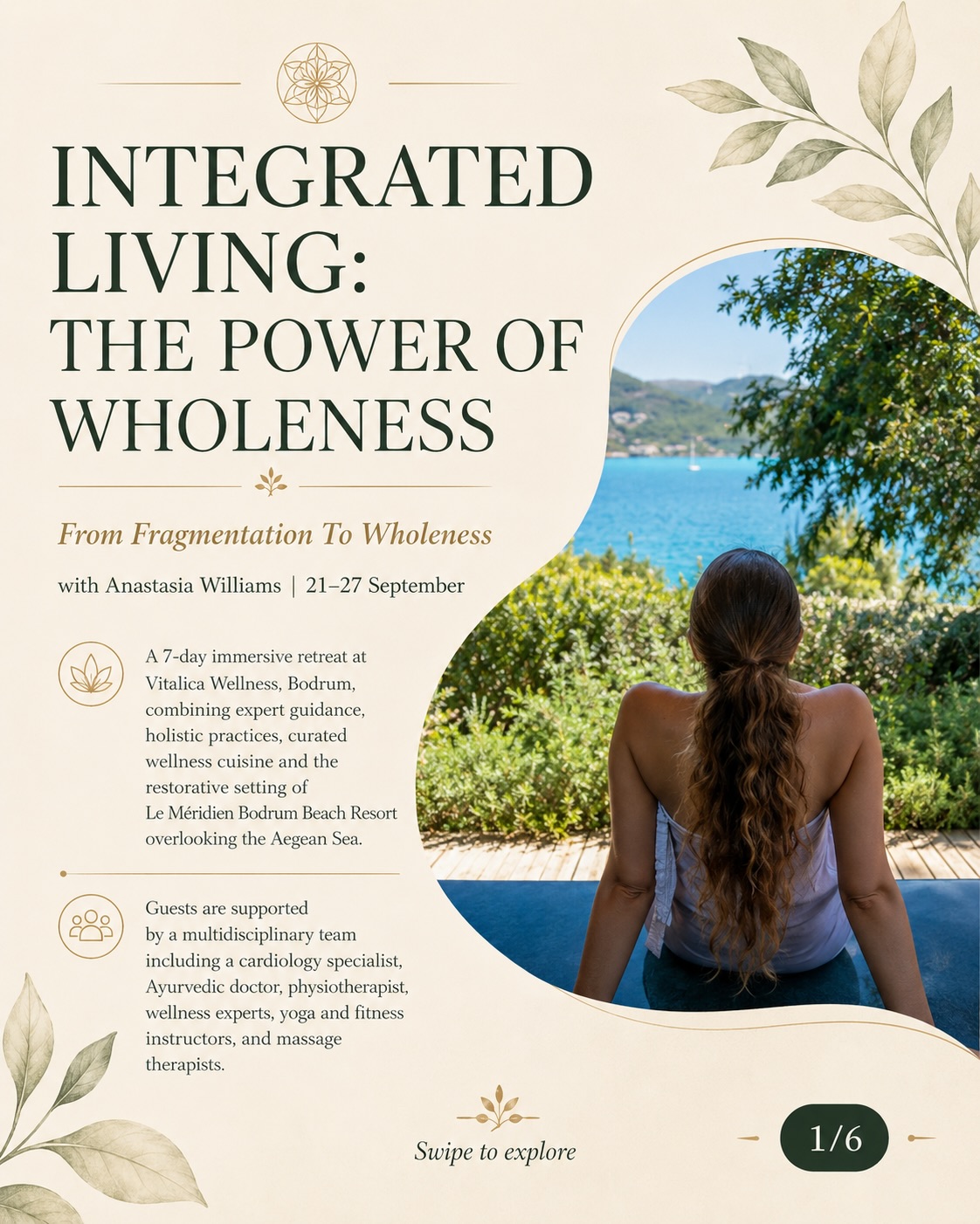 Integrated Living — Anastasia Williams (7 günlük retreat) Etkinlik afişi