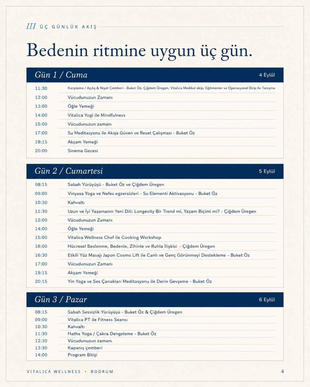 Buket Öz — Gün 3