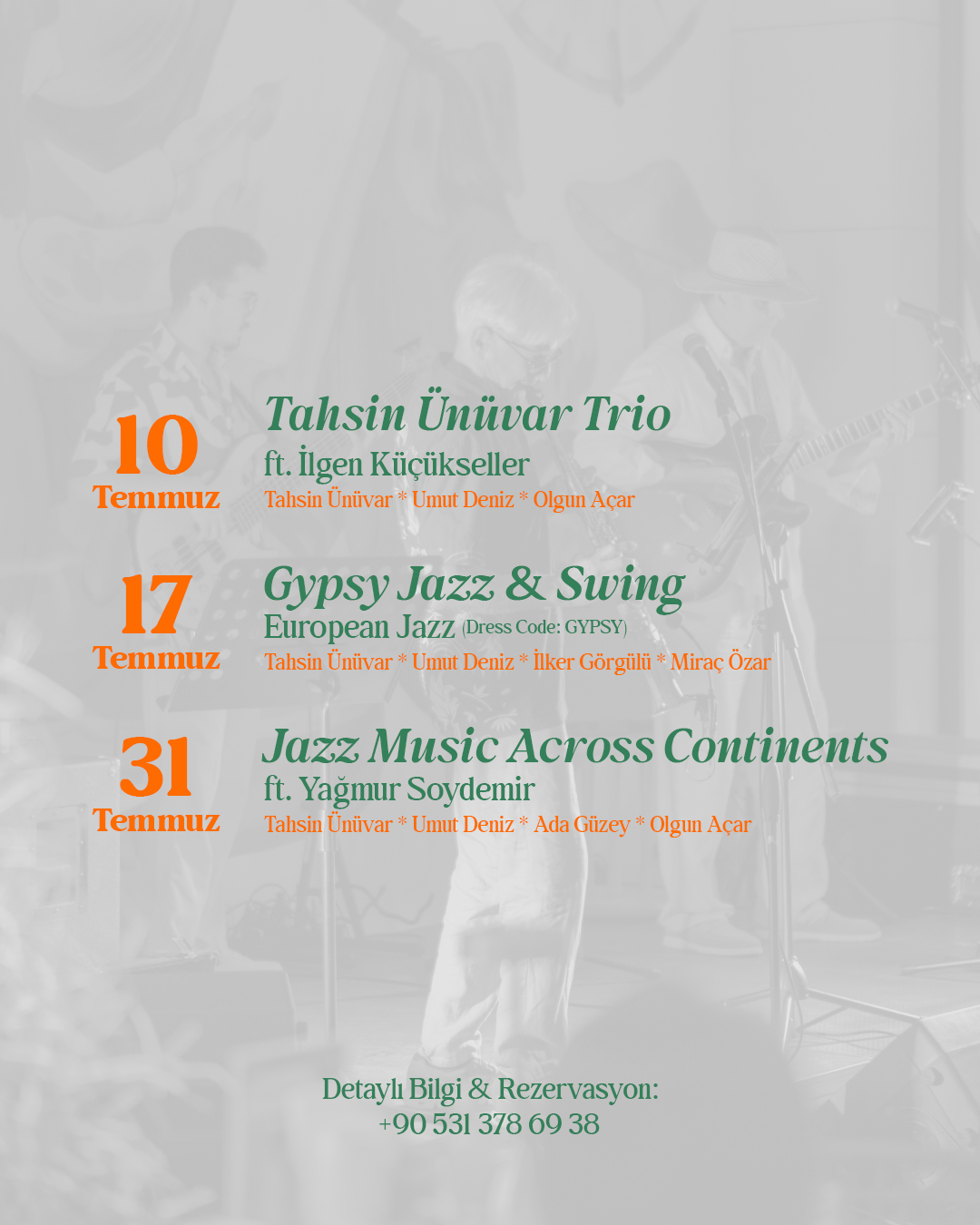 Gypsy Jazz & Swing: Tahsin Ünüvar — Voyn Kitchen & Bar Etkinlik afişi