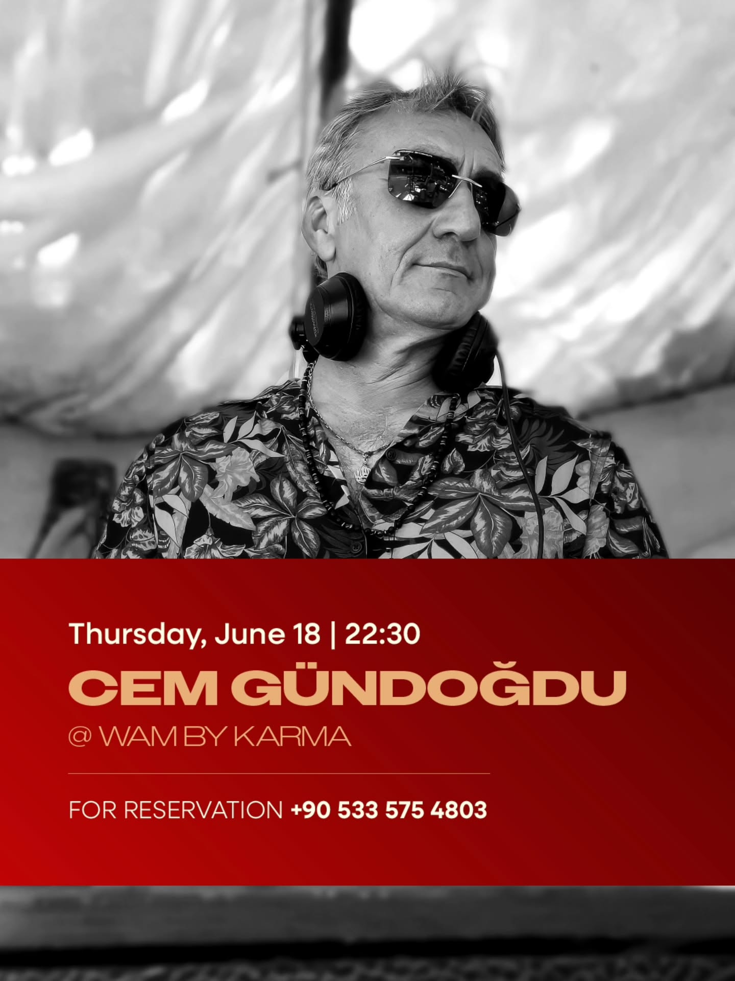 Cem Gündoğdu — WAM by Karma Etkinlik afişi
