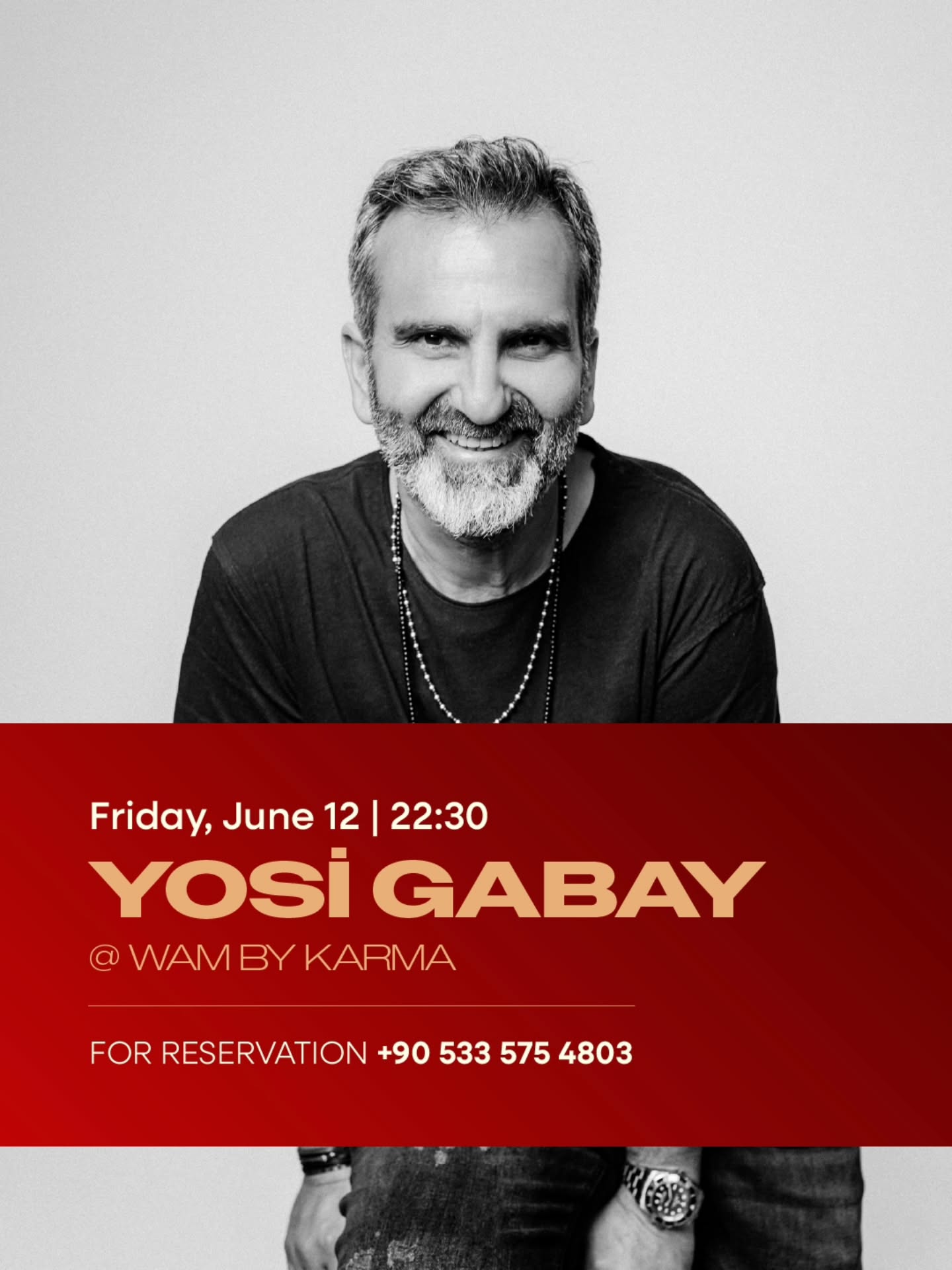 Yosi Gabay Etkinlik afişi