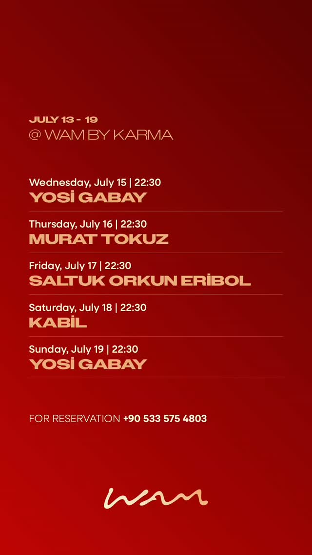 Murat Tokuz Etkinlik afişi