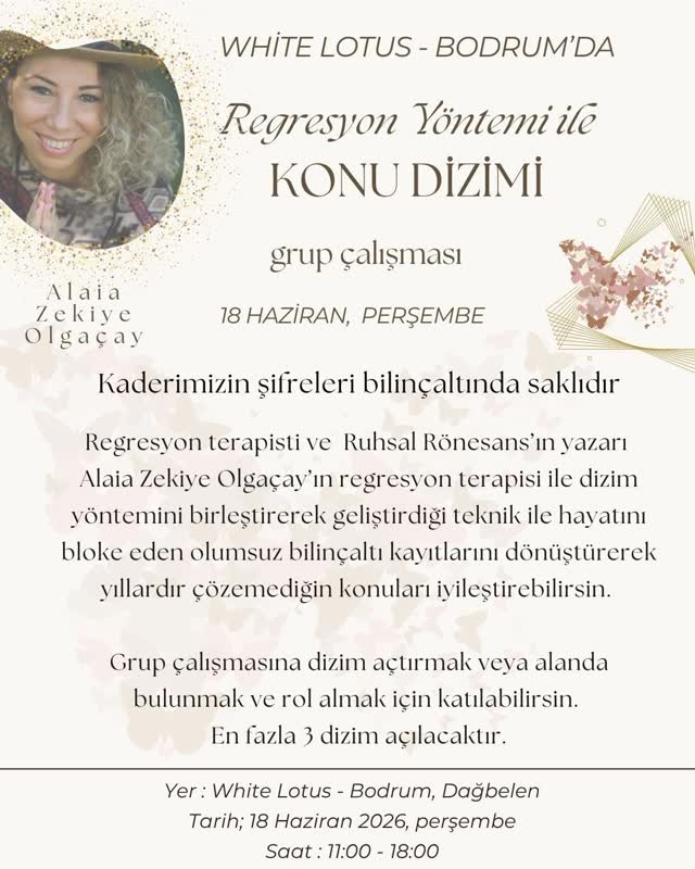 Alaia Zekiye Olgaçay — Regresyon Yöntemi ile Konu Dizimi Etkinlik afişi