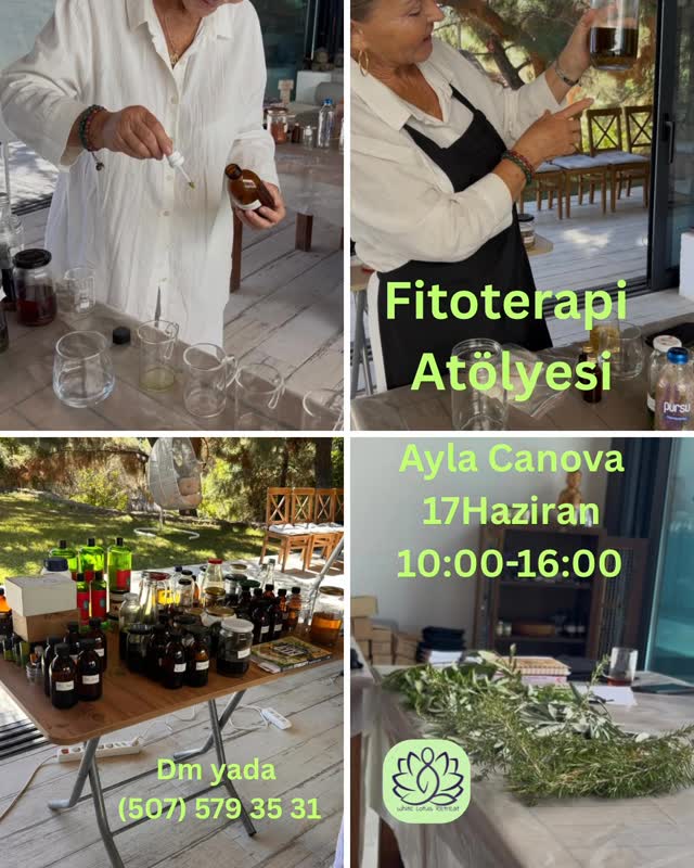 Ayla Canova ile Fitoterapi Atölyesi — White Lotus Retreat Etkinlik afişi