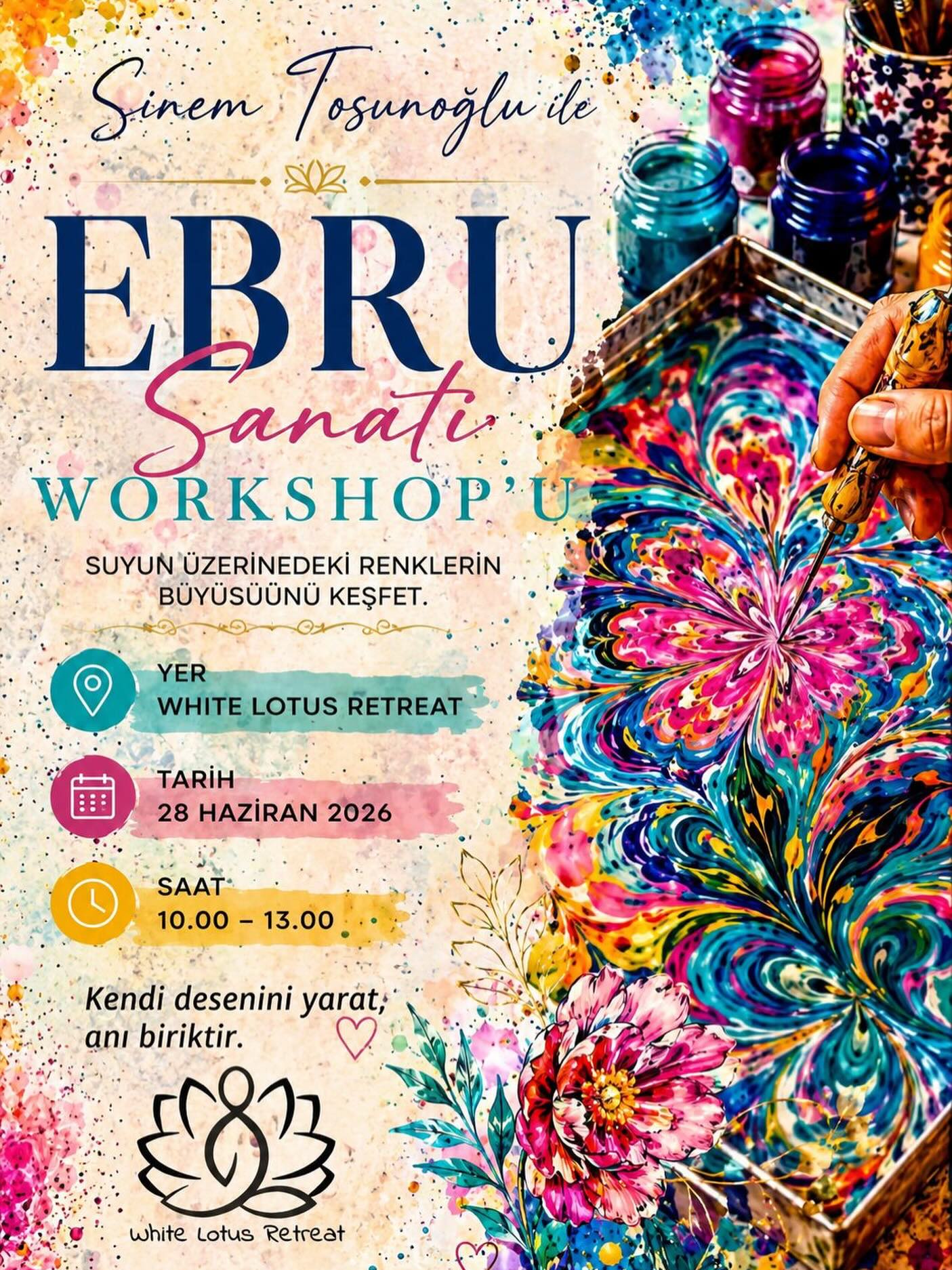 Sinem Tosunoğlu — Ebru Sanatı Workshop