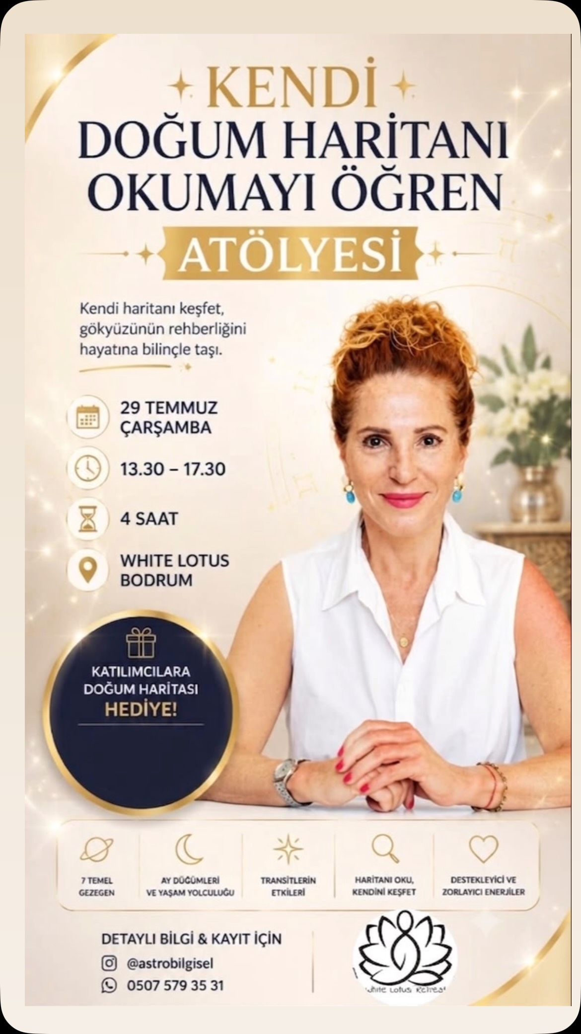Kendi Doğum Haritanı Okumayı Öğren Atölyesi — Sevim Ünal