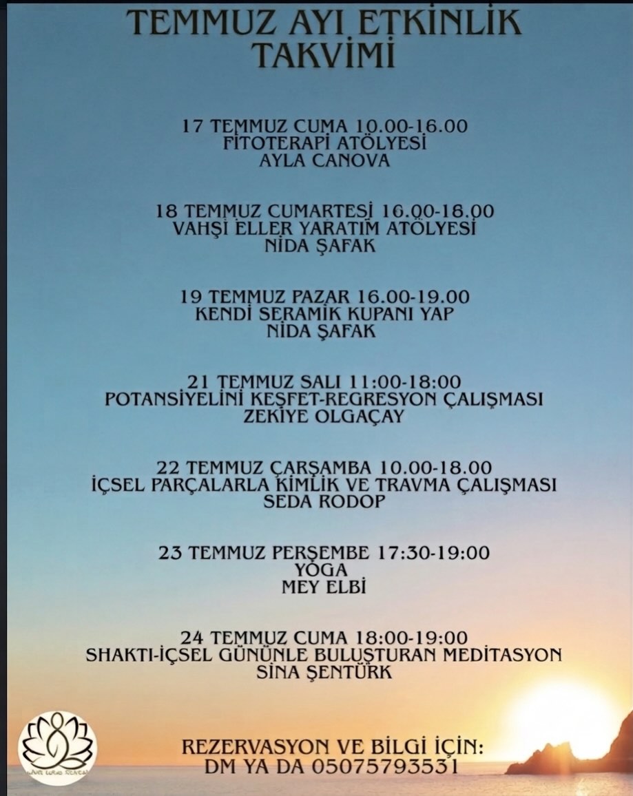 Biyolog Ayla Canova - Fitoterapi Atölyesi Etkinlik afişi
