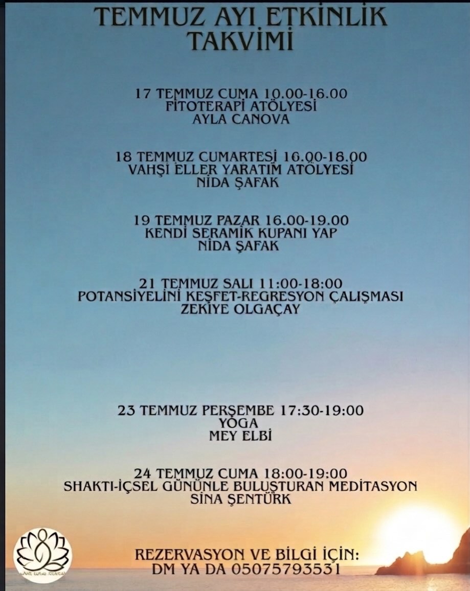 Biyolog Ayla Canova - Fitoterapi Atölyesi Etkinlik afişi