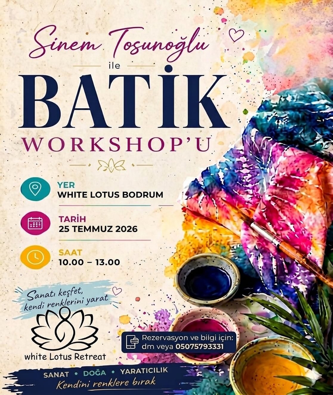 Batik Workshop — White Lotus Retreat