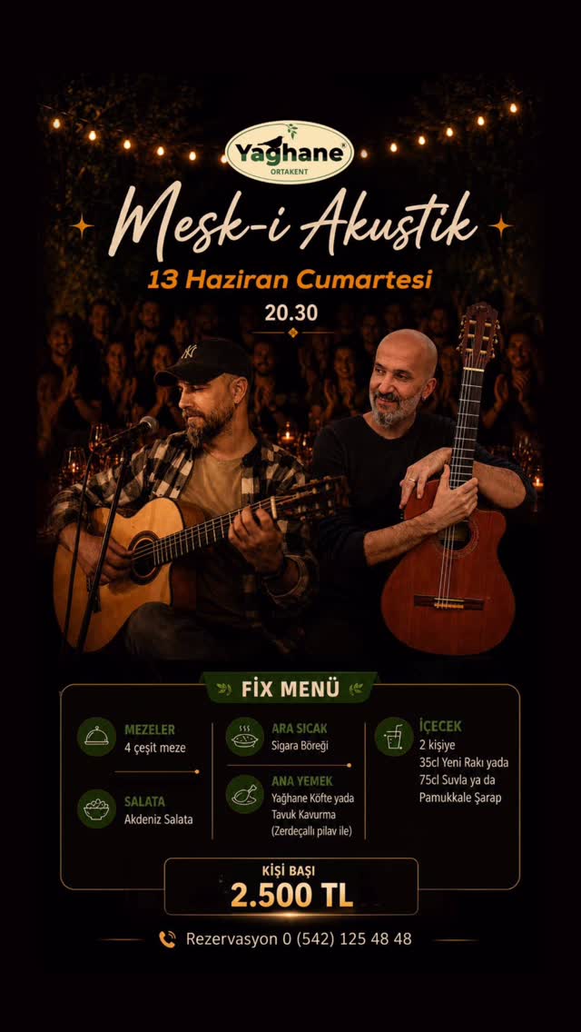 Mesk-i Akustik — Özgür Şahin & Aytuğ Sürensoy Etkinlik afişi
