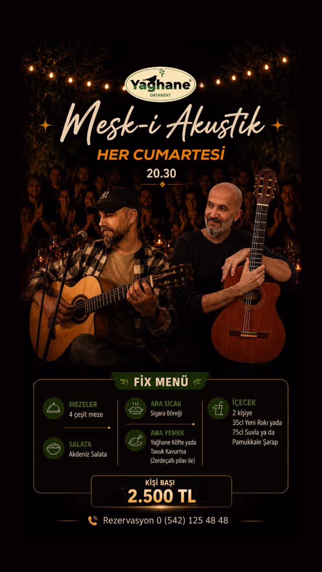 Mesk-i Akustik — Özgür Şahin & Aytuğ Sürensoy Etkinlik afişi