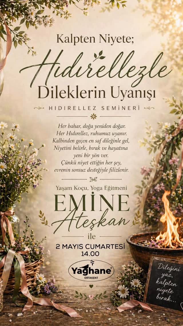 Emine Ateşkan — Hıdırellez Semineri Etkinlik afişi