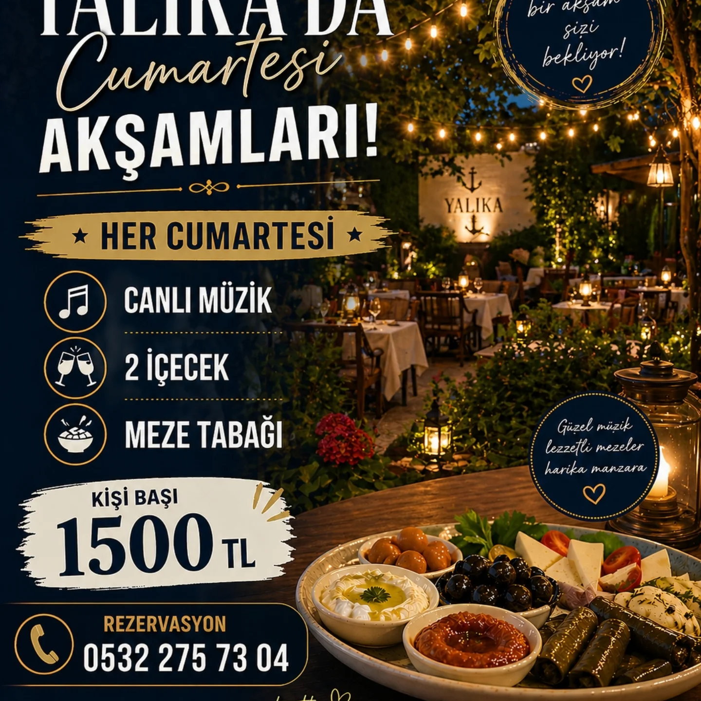 Her Cumartesi Canlı Müzik Etkinlik afişi