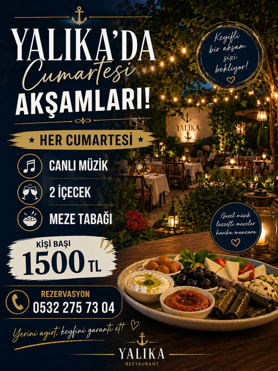Cumartesi Canlı Müzik Etkinlik afişi