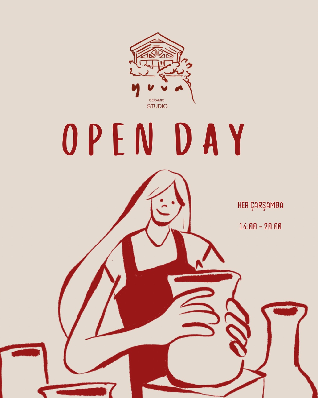Yuva Ceramic Studio — Open Day Etkinlik afişi