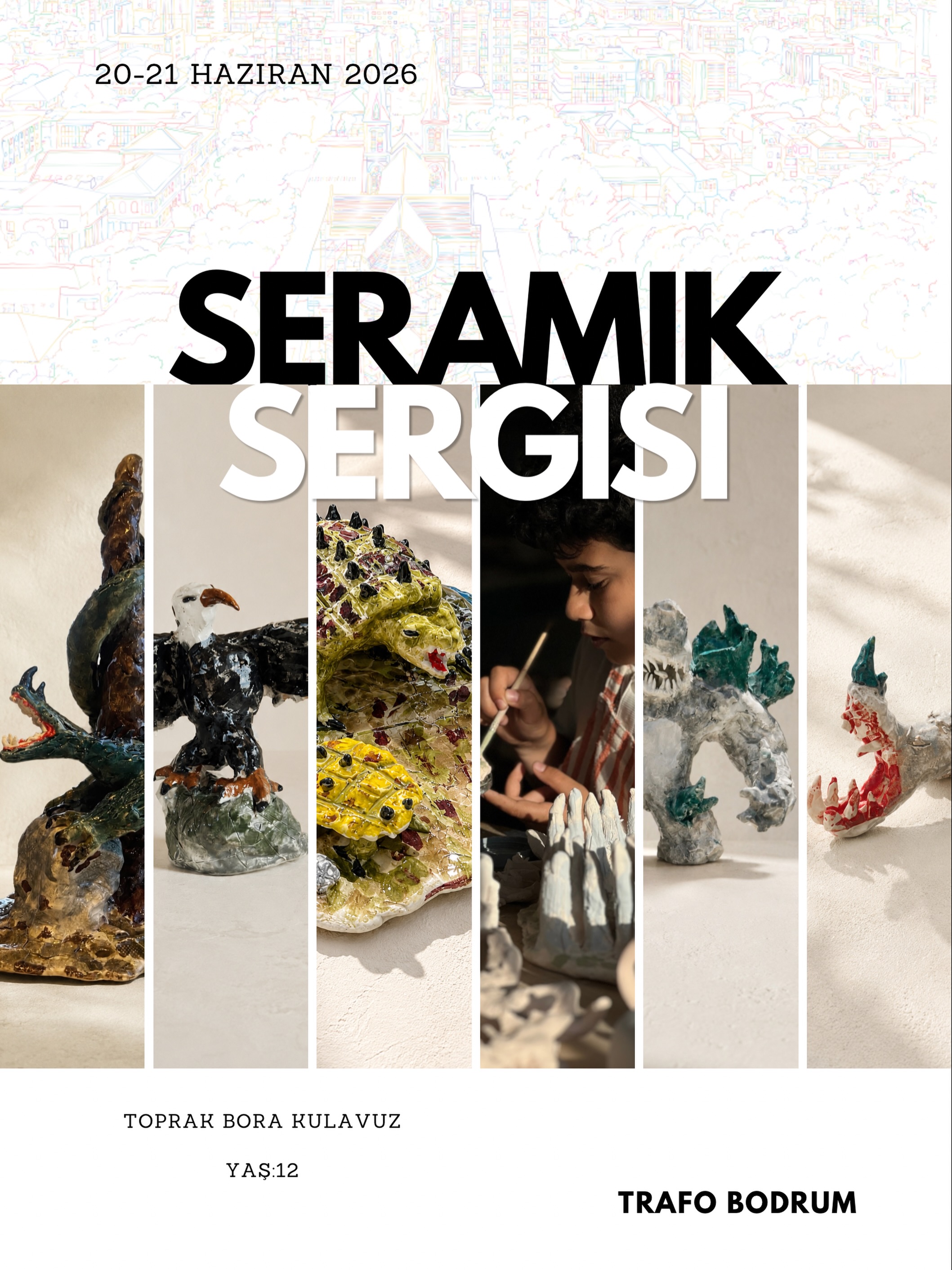 Seramik Sergisi: Toprak Bora Kulavuz — Trafo Bodrum Etkinlik afişi